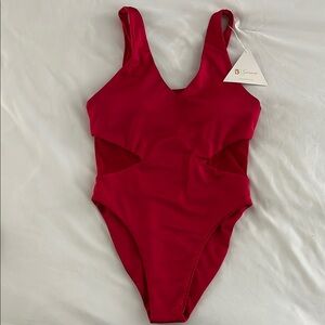 Buffbunny Red One-Piece Swimsuit